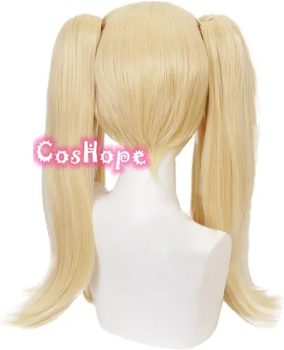 Vista 4 de SEIZIS Mary Saotome Wig Kakegurui Wig Women Golden Wig Cosplay Anime Cosplay Wigs Heat Resistant Synthetic Wigs Halloween Cosplay Coser Wig