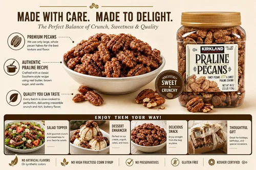 Vista 3 de Kirkland Signature Praline Pecans 2.5lb (paquete familiar) Paquete de 2