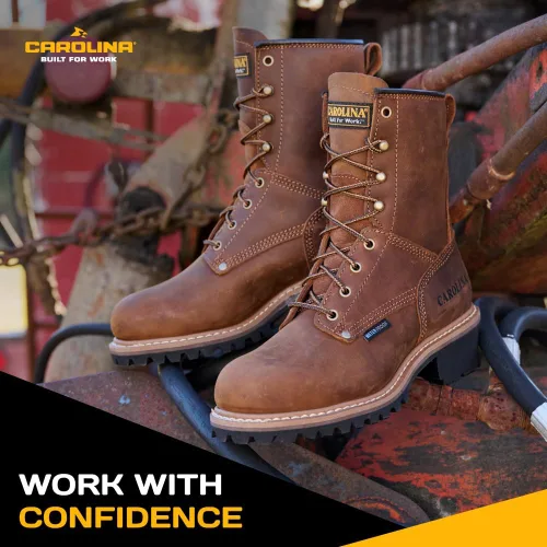 Vista 5 de Carolina - Botas estilo leñador para hombre (20 cm).