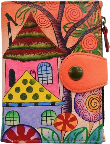 Vista 62 de Anna by Anuschka Cartera de mujer pintada a mano de cuero genuino para mujer