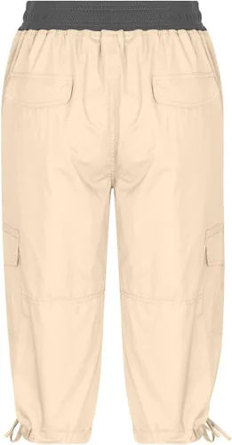 Vista 32 de Pantalones capri tipo cargo para mujer, ligeros, de secado rápido, atléticos, para verano, casuales, con bolsillos