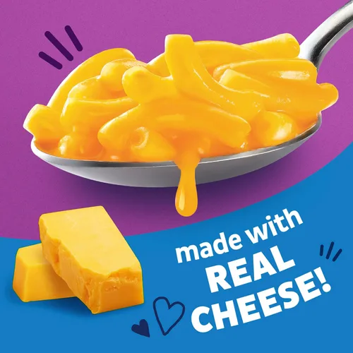 Vista 3 de Annie's Macarrones y Cheddar clásico con pasta orgánica, hechos con queso real, acompañamiento de cena o aperitivo, 6 onzas