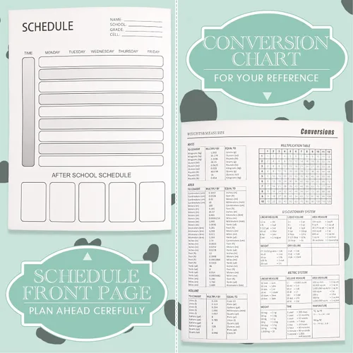 Vista 5 de Colarr Paquete de 8 cuadernos de composición de 9.75 x 7.5 pulgadas de ancho, libros de composición de papel de mármol a rayas de varios