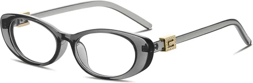 Vista 7 de Oval Blue Light Blocking Glasses for Women Retro 90s Glasses Computer TV Eyeglasses Anti Eyestrain
