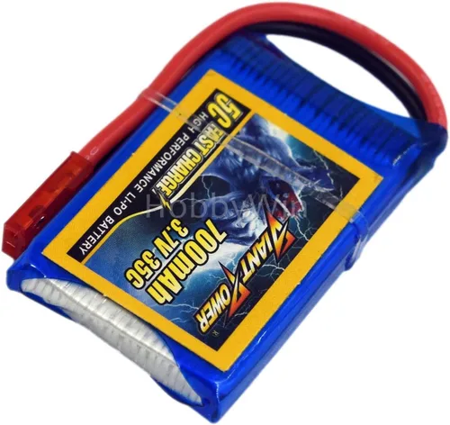 Vista 4 de 3.7 V 1S 700 mAh 35C LiPo batería JST Plug para Mini RC Avión Helicóptero Quadcopter