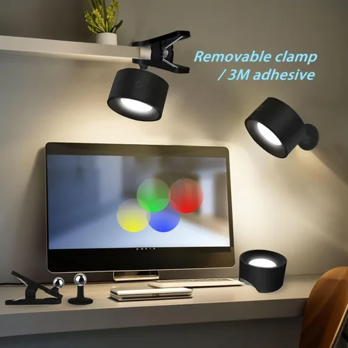 Vista 8 de Adetu 2 Pcs LED Wall Mounted Lights, RGB Wall Sconces Lamp