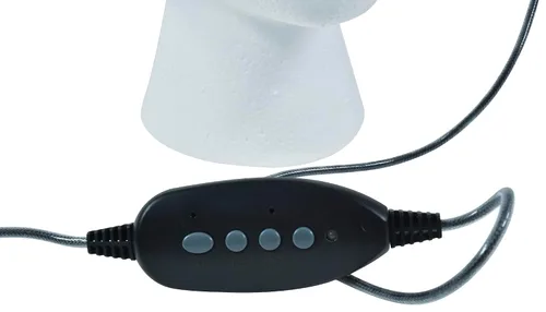 Vista 7 de Califone E2 Stereo Earbuds with Inline Volume Control, 3.5mm Plug, Black and White