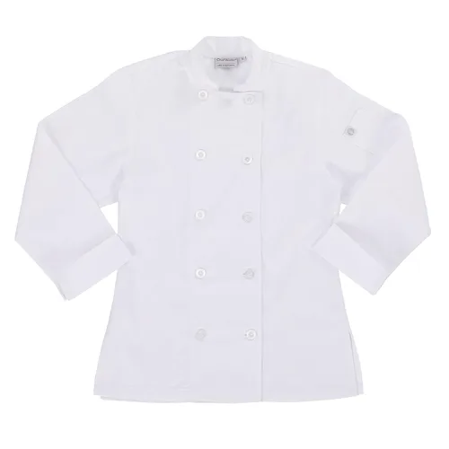Vista 6 de Chef Works Abrigo de chef Le Mans para mujer Blanco