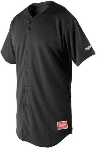 Vista 5 de Rawlings Jersey con botones completos para hombre con mangas raglán