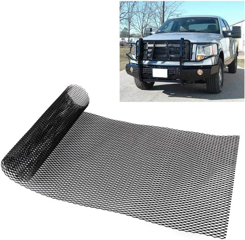 Vista 7 de Rejilla hexagonal de aleación de aluminio para automóvil, ajuste duradero y universal, para parachoques, kit de carrocería, ventilación de capó