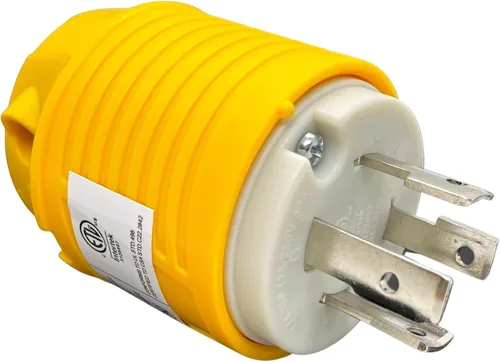 Vista 11 de Conector de Generador Sintron 50 Amp NEMA SS2-50R, Conector Marino de Orilla de 4 Clavos de Hoja Recta para EE. UU./Canadá, Puesta a Tierra de 3