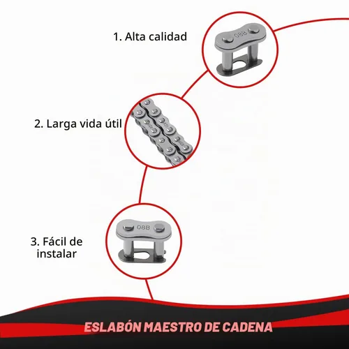 Vista 7 de KAMIER Cadena de transmisión 428 de 102 eslabones con cortador de cadena para 50cc 70cc 90cc 110cc 125cc CT90 CT110 TaoTao TForce Coolster Vitacci