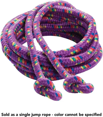 Vista 5 de Champion Sports Cuerda de salto de nailon trenzada serie CR - Múltiples longitudes