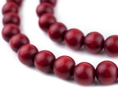 Vista 83 de TheBeadChest: cuentas de madera redondas naturales de 0.315 pulgadas, cuentas de madera sueltas espaciadoras para fabricar joyas, 4 tamaños