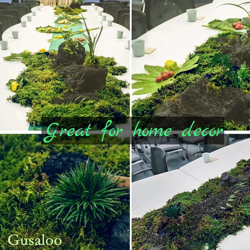 Vista 5 de Musgo verde para manualidades, musgo artificial decorativo para plantas en maceta, orquídea sintética, musgo, mezcla de tierra, turba, esfagno