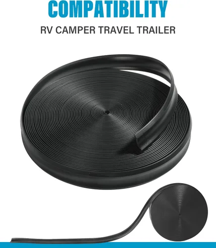 Vista 4 de Zlirfy Moldura de 50 pies para caravana, moldura de remolque resistente, accesorios de automóvil, molduras de vinilo para caravana, moldura