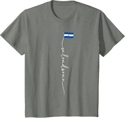 Vista 78 de Camiseta con la bandera salvadoreña de El Salvador
