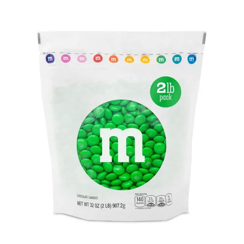 Vista 19 de M&M's - Bolsa de dulces de un solo color, de chocolate con leche, a granel.
