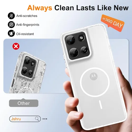 Vista 63 de Jshru Funda para Samsung Galaxy S26 Plus/Galaxy S25 Plus: para Galaxy S24 Plus [compatible con Magsafe] [2 protectores de pantalla HD] cubierta