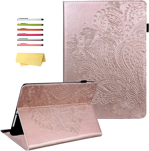 Vista 12 de Funda para Apple iPad 10.2 de 9ª/8ª/7ª generación (2021/2020/2019) con función de encendido y apagado automático, ultra fina y ligera, soporte