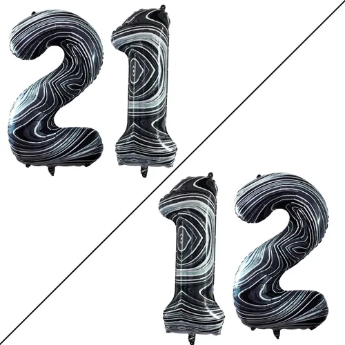 Vista 353 de Goer, conjunto de globos de papel aluminio para decoraciones de cumpleaños, globos de las letras de feliz cumpleaños y de números Oro