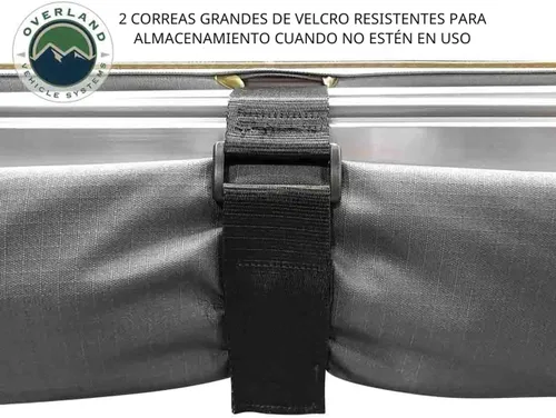 Vista 8 de Toldo OVS Nomadic 270 Gris oscuro con estuche de viaje negro Para el lado del conductor