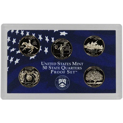 Vista 5 de 1999-S 50 ESTADOS MONEDAS DE CUARTOS DE PRUEBA - 5 MONEDAS