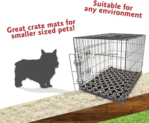 Vista 4 de Majestic Pet Products - Tapete para cama de perro con eslabones de 24 pulgadas, color negro