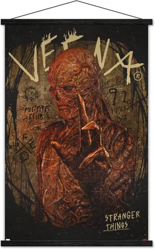 Vista 7 de Trends International Netflix Stranger Things: Season 4 - Póster de pared de Vecna, 22.37 x 34.00 pulgadas, paquete de impresión premium y colgador