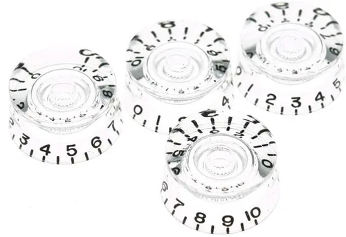 Vista 5 de Dopro 2 piezas EE.UU. (Imperial) LP Manetas de velocidad de guitarra 24 ranuras finas Control para EE.UU. Les Paul/CTS Pots Ámbar