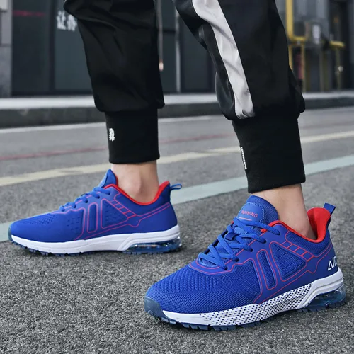 Vista 5 de Autper Mens Athletic Running Tennis Air Shoes Lightweight Breathable Fashion Sneakers for Sport Gym Work Size 7-12.5