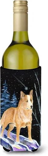 Vista 90 de Caroline's Treasures SS8447CC Starry Night English Bulldog - Enfriador para latas o botellas, lavable, funda plegable con aislamiento para bebidas