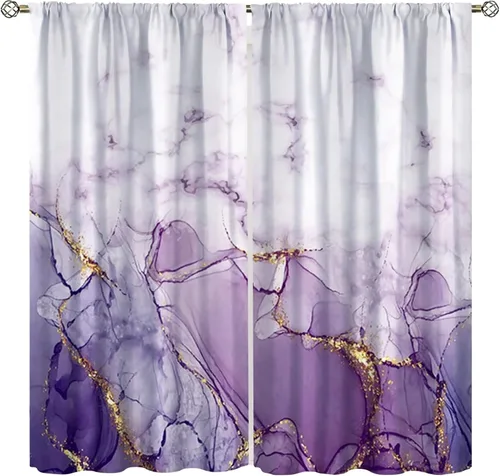 Vista 9 de Cortinas degradadas grises y negras, con textura geométrica moderna abstracta para cocina, dormitorio, sala de estar, juegos de 2 paneles