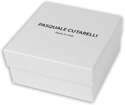 Vista 7 de Cinturón de cuero italiano con patrón de cocodrilo para hombre