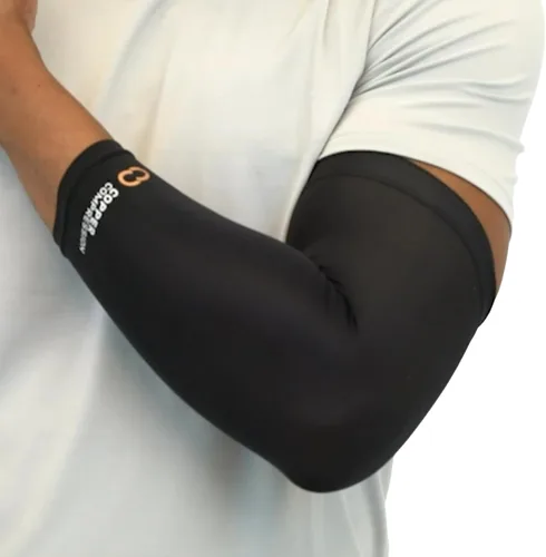 Vista 8 de Copper Compression Manga para Brazo - Soporte Completo para Brazo con Infusión de Cobre para Antebrazo, Bíceps, Tríceps - Codo de Tenista