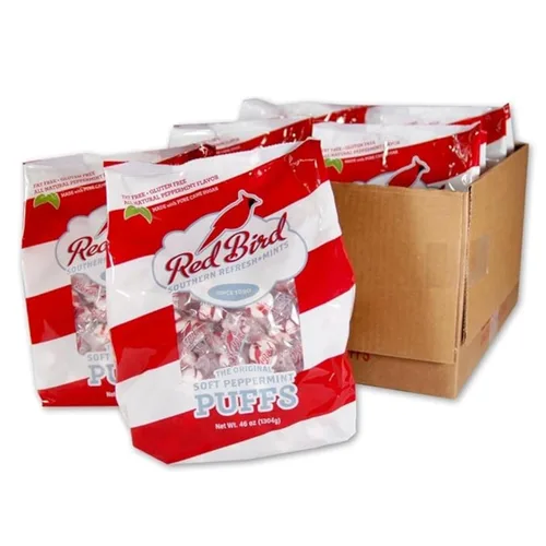 Vista 10 de Red Bird Caramelos de Menta Suave en Bolsitas, Caramelos en Granel Envueltos Individualmente, Envase de Marca, 9 kg