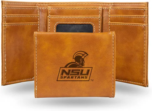 Vista 21 de NCAA Rico Industries - Billetera triple grabada con láser, con grabado láser, accesorio para hombre