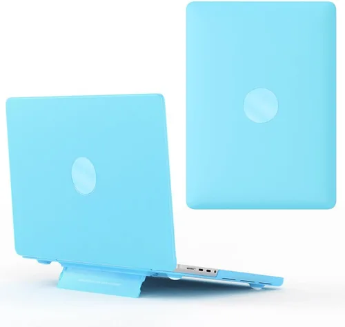 Vista 14 de IVY Carcasa rígida para MacBook Air 15 con M2 (A2941) con soporte plegable - blanco