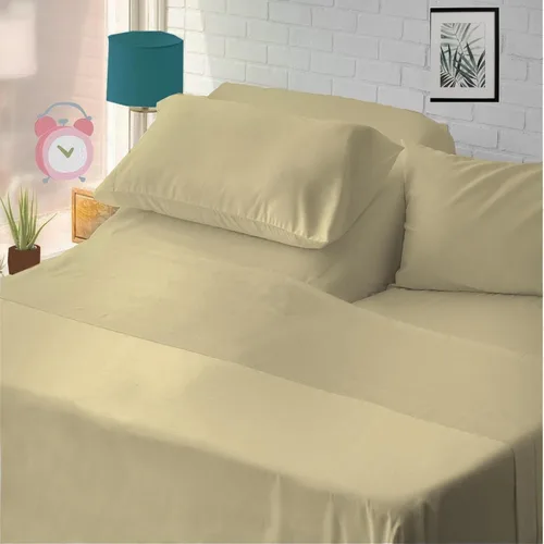 Vista 47 de Cottingon Juego de sábanas cortas de 4 piezas para caravana tamaño Queen, 100% algodón egipcio de fibra extra larga premium, juego de sábanas suaves
