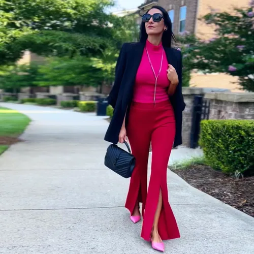 Vista 4 de JENN ARDOR Zapatos de vestir de tacón bajo para mujer, zapatos de vestir para gatitos, sandalias de tacón elegante, zapatos casuales de moda