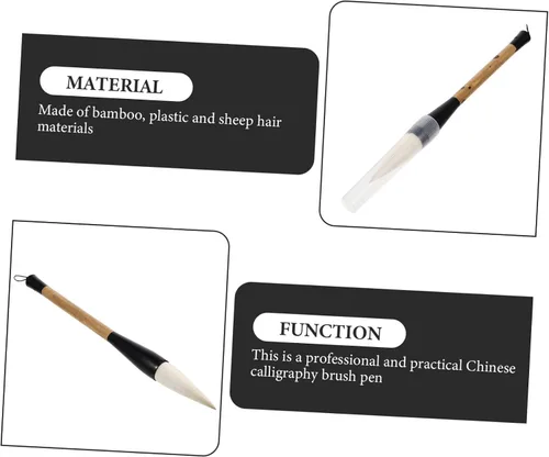 Vista 8 de EXCEART 3 unids cepillo de bambú herramienta multiusos herramientas japonesas cubiertas accesorios Mutitool arte chino escritura suministro