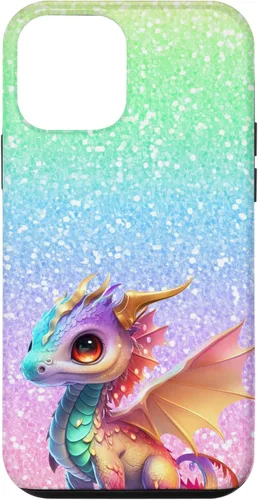 Vista 12 de Funda para iPhone 11 Pro Max colorida rosa naranja bebé dragón bonito cumpleaños Kawaii bonita funda