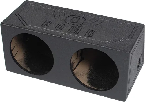 Vista 10 de QPower - Caja de subwoofer con doble ventilación de 12 pulgadas, sistema de subwoofer con puerto, color negro, accesorios para sistemas de audio