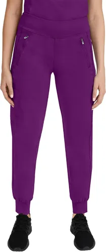Vista 16 de Healing Hands Pantalón de uniforme médico tipo jogger para mujer Tara con 6 bolsillos, duradero, elástico en 2 direcciones y tela de fácil cuidado