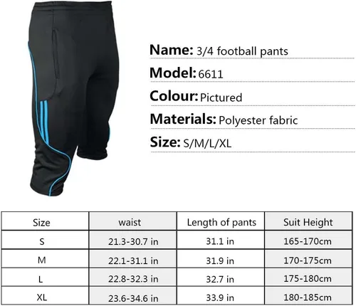 Vista 6 de Shinestone - Pantalones deportivos para hombre, para entrenamiento de fútbol, pantalones para correr, para deportes al aire libre e