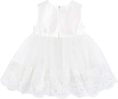 Vista 8 de Taffy - Vestido bordado de bautizo para bebé, 6 piezas, de 0 a 3 meses, color blanco, Blanco
