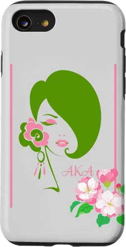 Vista 18 de Black Sorority Excellence Beautiful Woman Pink & Green Case for iPhone 17