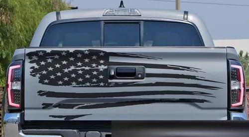 Vista 15 de Adhesivo adhesivo para puerta trasera o ventana de la puerta trasera de Estados Unidos para puerta trasera o camioneta, se adapta a Toyota Tacoma