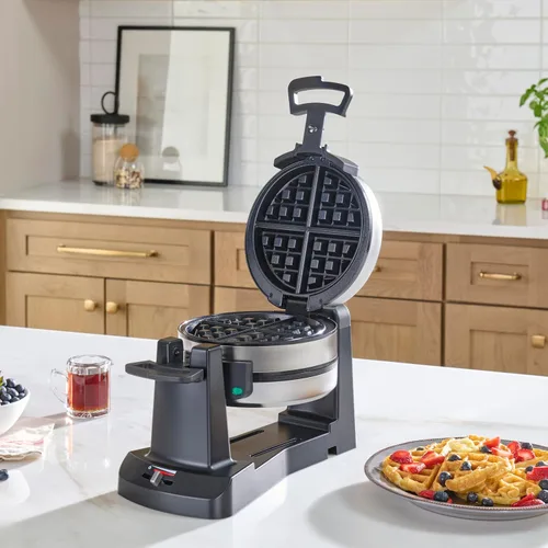 Vista 2 de Cuisinart WAF-F40NAS - Máquina de gofres belga de doble volteo