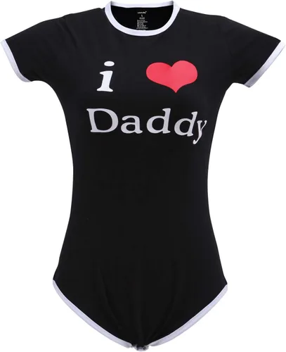 Vista 22 de Littleforbig Mameluco de algodón con estampado "I Love Daddy